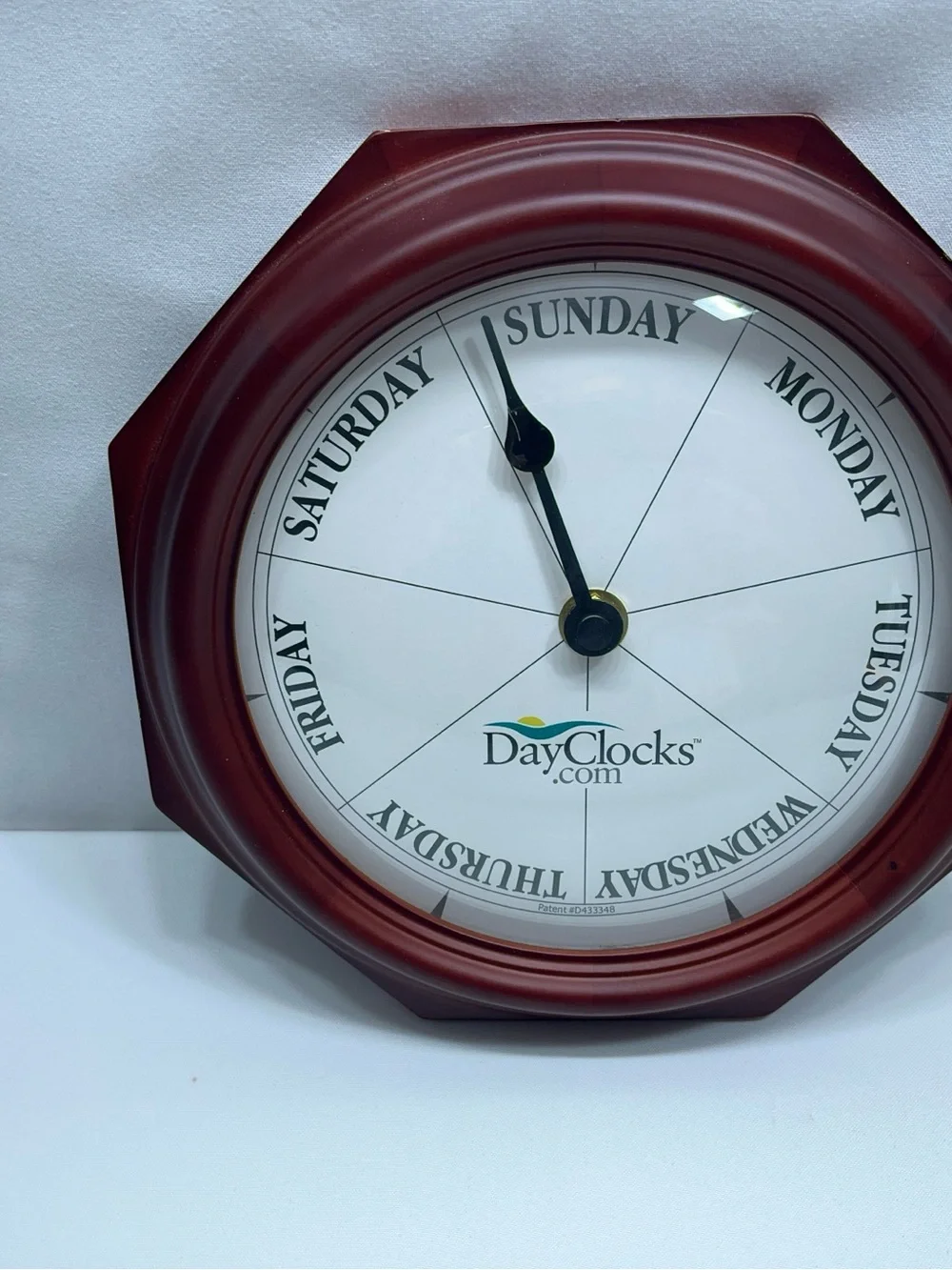 DayClocks Classic Day of The Week Wall Clock Solid Wood 9.5